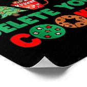 Weihnachts-Tech unterstützt hier, Cookies zu lösch Poster (Ecke)