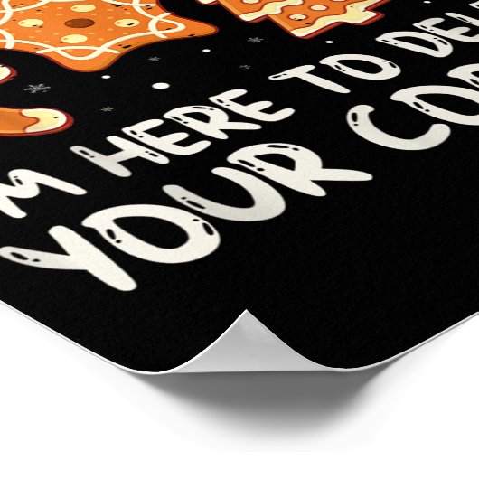 Weihnachts-Tech unterstützt hier, Cookies zu lösch Poster (Ecke)