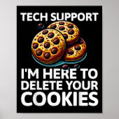 Weihnachts-Tech unterstützt hier, Cookies zu lösch Poster (Vorne)