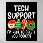 Weihnachts-Tech unterstützt hier, Cookies zu lösch Poster (Vorne)