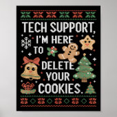 Weihnachts-Tech unterstützt hier, Cookies zu lösch Poster (Vorne)