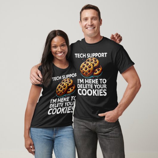 Weihnachts-Tech unterstützt hier, Cookies zu lösch T-Shirt (Unisex)