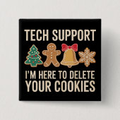 Weihnachts-Tech-Unterstützung hier, um Cookies zu Button (Vorderseite)