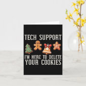 Weihnachts-Tech-Unterstützung hier, um Cookies zu Karte (Gelbe Blume)