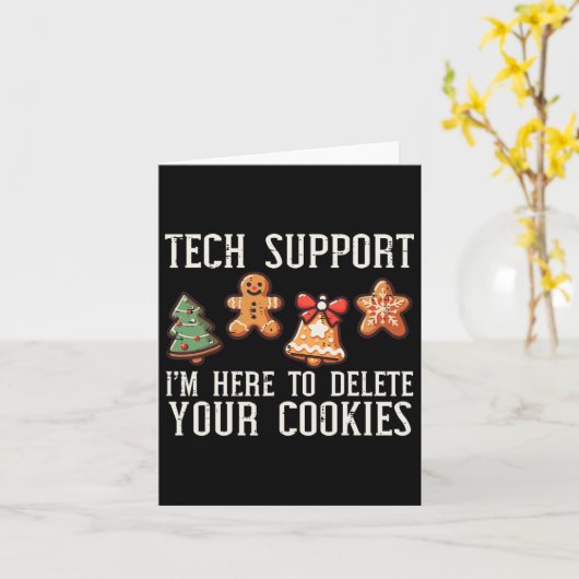 Weihnachts-Tech-Unterstützung hier, um Cookies zu  Karte (Gelbe Blume)
