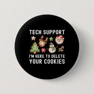 Weihnachts-technische Unterstützung hier, um Cooki Button