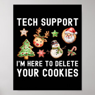 Weihnachts-technische Unterstützung hier, um Cooki Poster