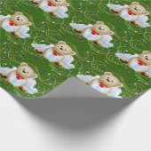 Weihnachts-Teddy-Bär 2 Wrapping Paper Geschenkpapier (Ecke)
