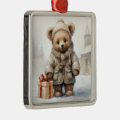 Weihnachts-Teddy-Bären-Ornament Ornament Aus Metall (Rechts)