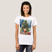 Weihnachts-Teddy-Bären Print T - Shirt - Holid (Vorne ganz)