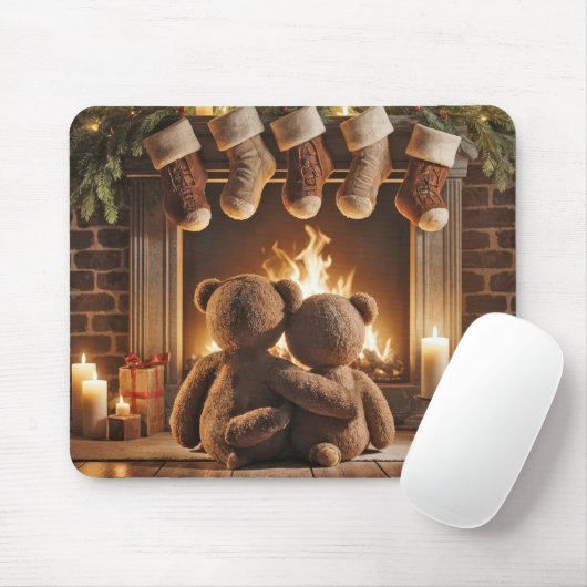 Weihnachts-Teddy-Bären schnüren Mousepad (Mit Mouse)