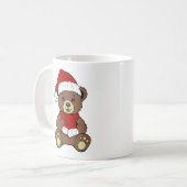 Weihnachts-Teddy-Bären-Tasse Kaffeetasse (Vorderseite Links)