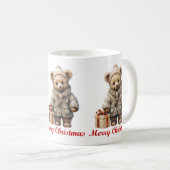 Weihnachts-Teddy-Bären-Tasse Kaffeetasse (VorderseiteRechts)