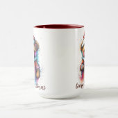 Weihnachts-Teddy mit Weihnachtsmannmütze Beary Chr Tasse (Zentrum)