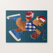 Weihnachts-Teddy Puzzle (Horizontal)