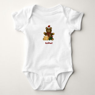 Weihnachts-Teddybär Baby Strampler