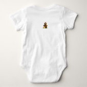 Weihnachts-Teddybär Baby Strampler (Rückseite)