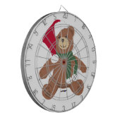 Weihnachts-Teddybär Dartscheibe (Vorderseite Links)