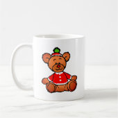 Weihnachts-Teddybär-Design Kaffeetasse (Links)