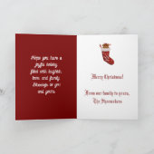Weihnachts-Teddybär Feiertagskarte (Innenseite)