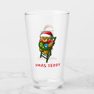 Weihnachts-Teddybär Glas