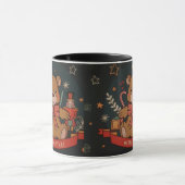Weihnachts-Teddybär in Tasse (Zentrum)