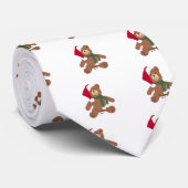 Weihnachts-Teddybär Krawatte (Gerollt)