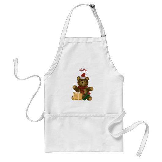 Weihnachts-Teddybär Schürze (Vorne)