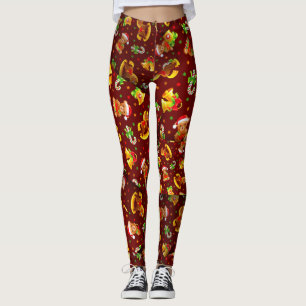Weihnachts-Teddybären und -spielzeug [3D] Yoga Leggings