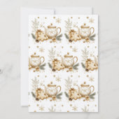 Weihnachts-Tee-Party Minimalistisch Moderne Einladung (Rückseite)