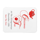 Weihnachts-Teeparty, Termin vormerken Magnet (Horizontal)
