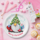 Weihnachts-Teller erhalten ein Geschenk Pappteller (Party)