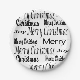 Weihnachts-Teller, frohe Weihnachten Pappteller