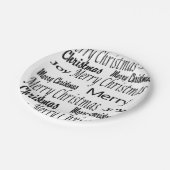 Weihnachts-Teller, frohe Weihnachten Pappteller (Schrägansicht)