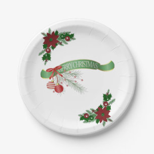 Weihnachts-Teller, frohe Weihnachten Pappteller