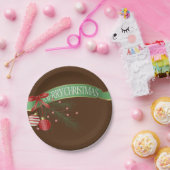 Weihnachts-Teller, frohe Weihnachten Pappteller (Party)