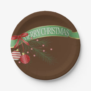 Weihnachts-Teller, frohe Weihnachten Pappteller