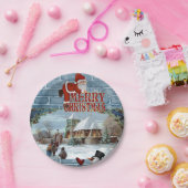 Weihnachts-Teller, frohe Weihnachten Pappteller (Party)