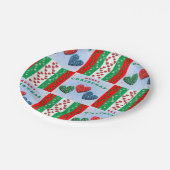 Weihnachts-Teller, frohe Weihnachten Pappteller (Schrägansicht)