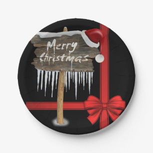 Weihnachts-Teller, frohe Weihnachten Pappteller