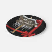 Weihnachts-Teller, frohe Weihnachten Pappteller (Schrägansicht)