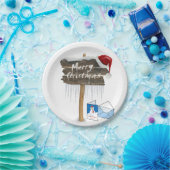 Weihnachts-Teller, frohe Weihnachten Pappteller (Party)