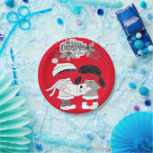 Weihnachts-Teller, frohe Weihnachten Pappteller (Party)