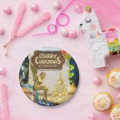 Weihnachts-Teller, frohe Weihnachten Pappteller (Party)