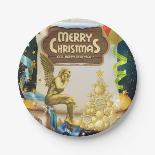 Weihnachts-Teller, frohe Weihnachten Pappteller