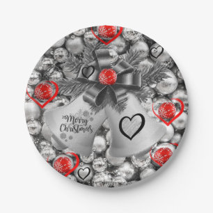 Weihnachts-Teller, frohe Weihnachten Pappteller