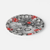 Weihnachts-Teller, frohe Weihnachten Pappteller (Schrägansicht)