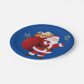 Weihnachts-Teller, frohe Weihnachten Weihnachten Pappteller (Schrägansicht)