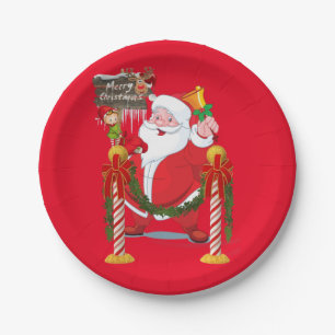 Weihnachts-Teller, frohe Weihnachten Weihnachten Pappteller