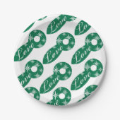 Weihnachts-Teller, frohe Weihnachts-Liebe Pappteller (Vorderseite)